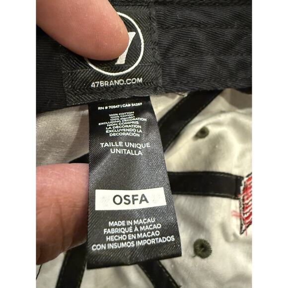 47 Brand Mens Camo NBA Portland TrailBlazers Adjustable Strapback Hat Cap - Picture 8 of 8